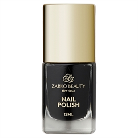 Zarko Beauty By Oli Nail Polish - Black 12 ml hos parfumerihamoghende.dk 